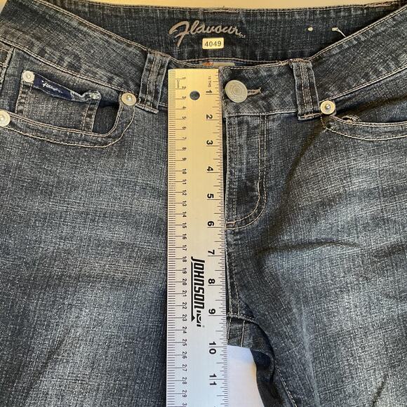 Flavour By Bubblegum Women Jeans 8P Gray Button 30" Inseam Boot Cut Mid Rise - Picture 7 of 10